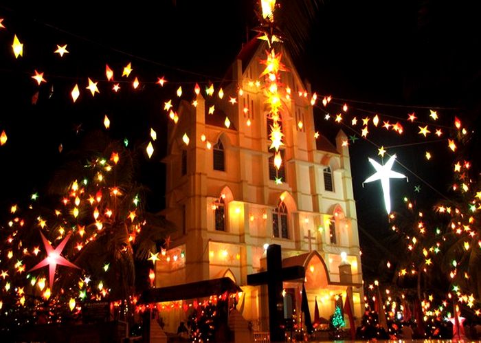 christmas celebrations in cochin, kerala.